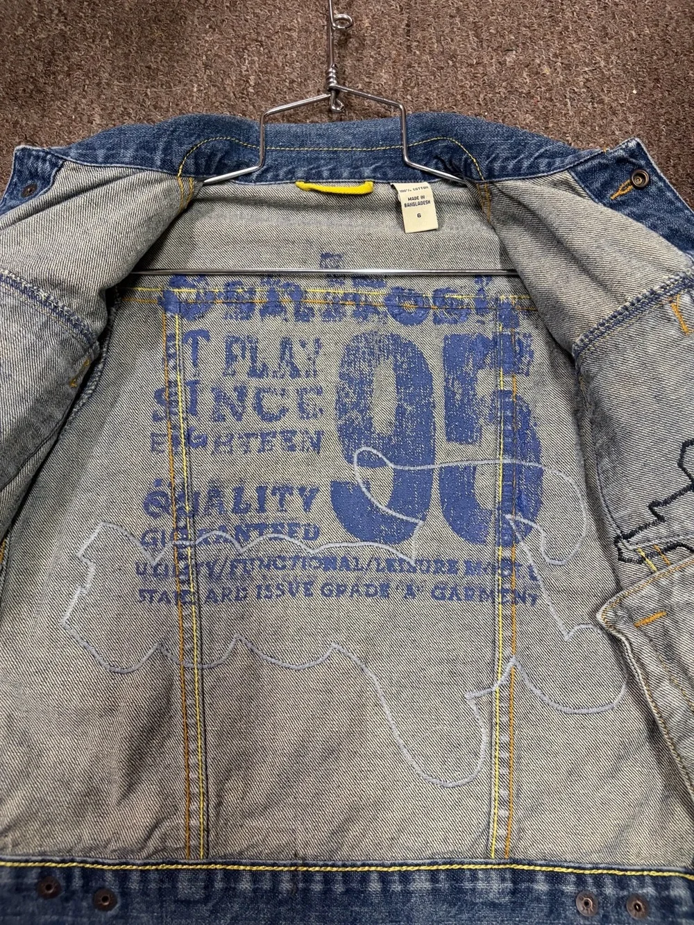 OshKosh B'gosh Blue Denim Jacket with Tigers Patch